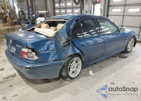 2001 BMW 540Ia z USA, uszkodzony, nr VIN WBADN63401GM71575